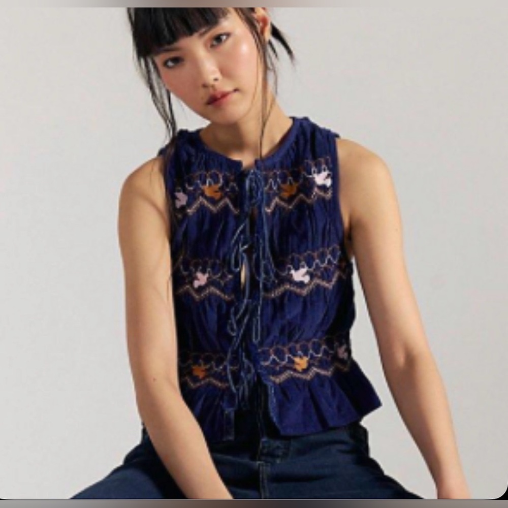Free People Navy Blue Maxi Skirt - Picture 4 of 4
